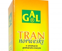 Łyżeczka zdrowego tranu Gal o zapachu pomarańczy