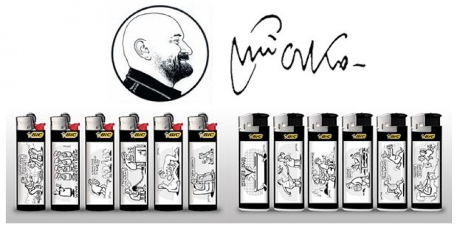 Komiksowe zapalniczki BIC z nowymi rysunkami Andrzeja Mleczki! 