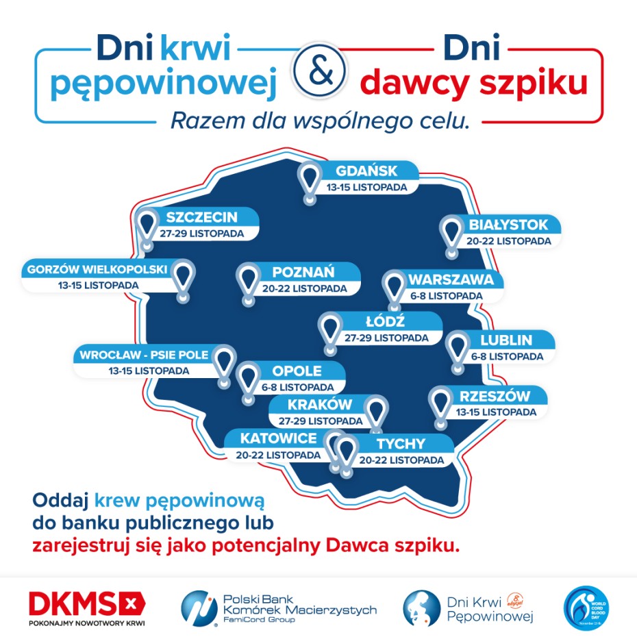 Dni Krwi Pępowinowej i Dni Dawcy Szpiku – PBKM i Fundacja DKMS razem dla wspólnego celu